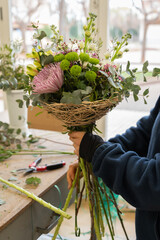 Harmony Blooms: Crafting a Vibrant Bouquet Indoors