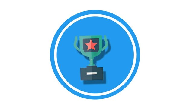 Award Icon of nice animated for your videos easy to use with Transparent Background