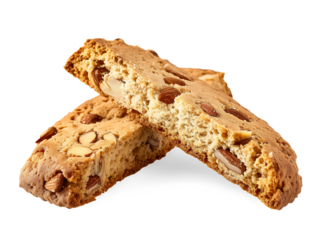 Biscotti isolated on transparent or white background, png