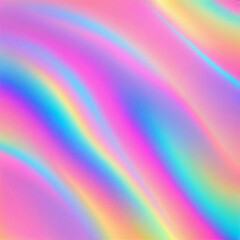 Obraz premium light holographic gradient neon pastel rainbow unicorn background hologram