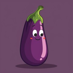 one eggplant illustration.