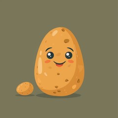 one potato illustration.