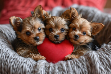 Happy Valentine Dogs
