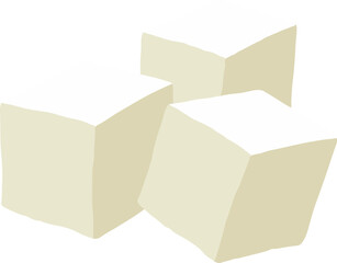 Tofu illustration material