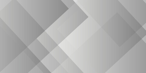 Fototapeta premium Modern Abstract white background design with layers of textured white transparent material in triangle and squares shapes. White color technology concept geometric line vector background.