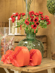 Romantic Red Blooms and Heartfelt Gifts