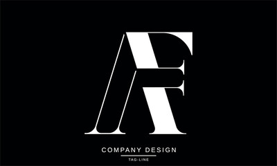 AF, FA Abstract Letters Logo Design Monogram
