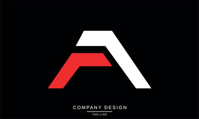 AF, FA Abstract Letters Logo Design Monogram
