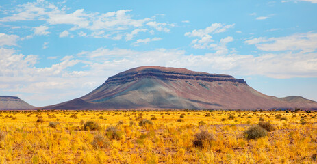 Typical landscape of Namibia between Kalahari and Namib desert - Namibia