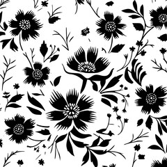 floral seamless pattern, pattern, flower pattern, geometric pattern, diagonal pattern, floral, flower, seamless, design, ornament, vector, decoration, art, wallpaper, leaf, illustration, black, style,