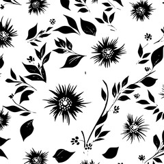 floral seamless pattern, pattern, flower pattern, geometric pattern, diagonal pattern, floral, flower, seamless, design, ornament, vector, decoration, art, wallpaper, leaf, illustration, black, style,