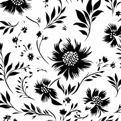 floral seamless pattern, pattern, flower pattern, geometric pattern, diagonal pattern, floral, flower, seamless, design, ornament, vector, decoration, art, wallpaper, leaf, illustration, black, style,