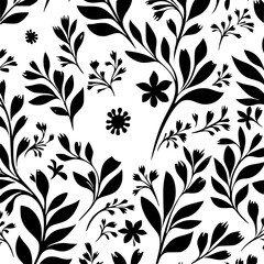 floral seamless pattern, pattern, flower pattern, geometric pattern, diagonal pattern, floral, flower, seamless, design, ornament, vector, decoration, art, wallpaper, leaf, illustration, black, style,