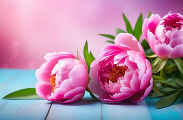 peony flower isolated on white 