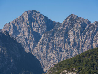 beautiful mountains and sky background