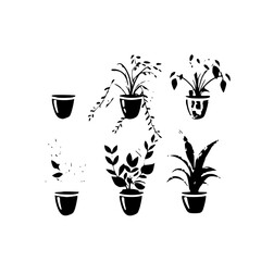 Leaf vector, herb silhouette, silhouette plant, silhouette flower, silhouette floral, silhouette plant, plantpot, leaf, tree, plant, nature, vector, bamboo, pattern, branch, silhouette, floral, flower