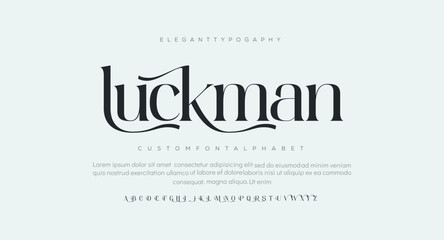 Luckman  font creative modern alphabet fonts.