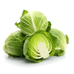 cabbage isolated vegetables for healthy food - obrazy, fototapety, plakaty