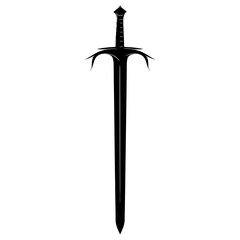 Silhouette sword black color only 