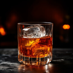whiskey with ice