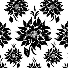 floral seamless pattern, pattern, flower pattern, geometric pattern, diagonal pattern, floral, flower, seamless, design, ornament, vector, decoration, art, wallpaper, leaf, illustration, black, style,