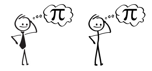 Happy PI day, 14 march, Pythagoras mathematical numbers series 3.14 3,14 symbol. Fun vector maths icon or sign banner Ratios letters formula structure. Archimedes constant irrational number - obrazy, fototapety, plakaty