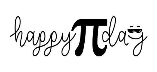 Fototapeta premium 14 march, today is happy PI day. Pie birthday symbol. Pythagoras mathematical numbers or Archimedes constant irrational number. numbers 3,14 or 3.14 Digits number.
