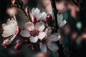 Zelfklevend Fotobehang magnolia tree blossom © Mustafa