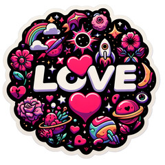 stickers de amor por San Valentin