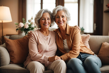 Obraz premium A Mother's Embrace: Celebrating International Mother's Day 