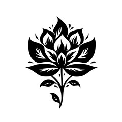 Silhouette rose, rose vector, flower svg, vector flower, herb, branch, line art, outline, eps, png, svg, flower, floral, vector, nature, leaf, rose, illustration, plant, design, vintage, pattern, 