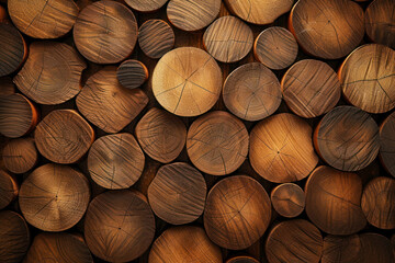 Realistic Wooden circles, texture background.