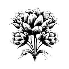 Silhouette rose, rose vector, flower svg, vector flower, herb, branch, line art, outline, eps, png, svg, flower, floral, vector, nature, leaf, rose, illustration, plant, design, vintage, pattern, 