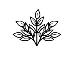 Silhouette rose, rose vector, flower svg, vector flower, herb, branch, line art, outline, eps, png, svg, flower, floral, vector, nature, leaf, rose, illustration, plant, design, vintage, pattern, flow