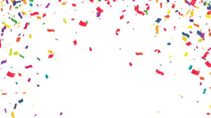 Crédence de cuisine en verre imprimé Papillons en grunge Confetti background. Colorful confetti on white background. Vector illustration.