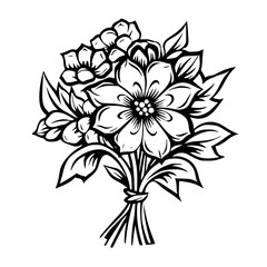 Silhouette rose, rose vector, flower svg, vector flower, herb, branch, line art, outline, eps, png, svg, flower, floral, vector, leaf, plant, nature, tree, leaves, illustration, spring, flora, design,