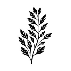 Silhouette rose, rose vector, flower svg, vector flower, herb, branch, line art, outline, eps, png, svg, flower, floral, vector, leaf, plant, nature, tree, leaves, illustration, spring, flora, design,