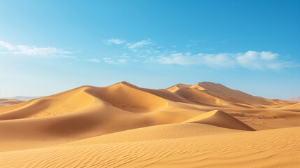 Sand dunes rippling in the wind, subtle patterns and textures visible, desert landscape