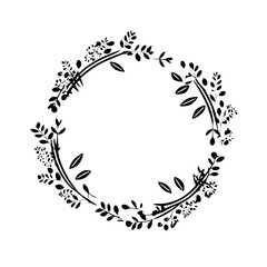 frame, flower, floral, design, vector, pattern, illustration, decoration, art, ornament, border, leaf, vintage, nature, plant, element, decor, black, ornate, swirl, branch, silhouette, decorative, sty