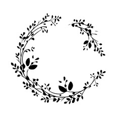 frame, flower, floral, design, vector, pattern, illustration, decoration, art, ornament, border, leaf, vintage, nature, plant, element, decor, black, ornate, swirl, branch, silhouette, decorative, sty