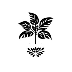  leaf vector, herb silhouette, silhouette plant, silhouette flower, silhouette floral, plantpot, leaf, tree, plant, nature, vector, bamboo, pattern, branch, silhouette, floral, flower, design, 