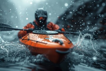 Fototapeta premium Photo of kayaking sport