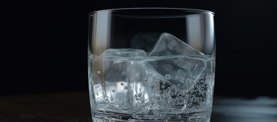 ice cubes in a glass, water, cold, drink, frozen 6