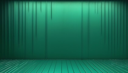 Green curtain stage