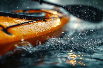 Photo of kayaking sport - obrazy, fototapety, plakaty
