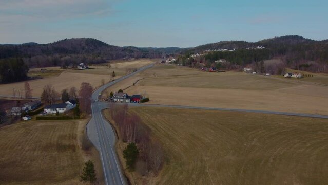 4K Norwegian farmland