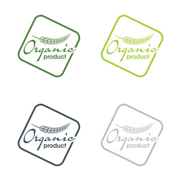 natural organic product label design 