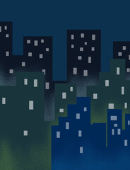 City scape building illustration