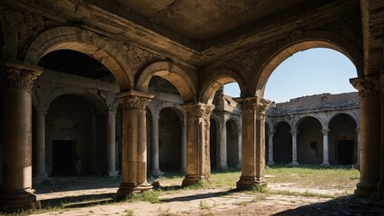 Ruins of Buildings Stock Photographic Image