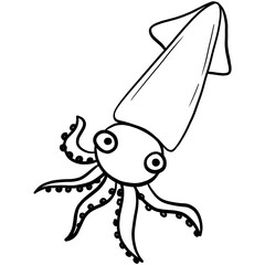 octopus line drawing